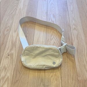lululemon athletica Cream Belt Bag